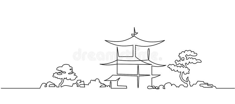 Longhua Temple одной линией